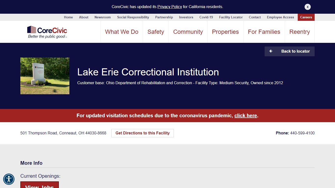 Lake Erie Correctional Institution - CoreCivic